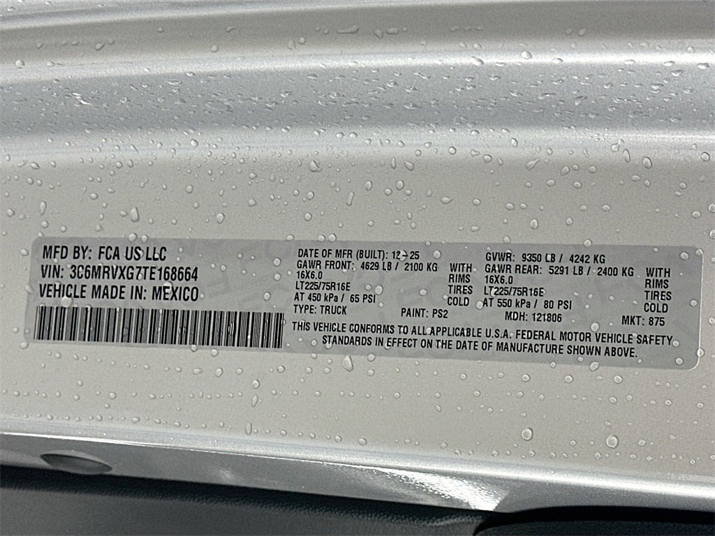 New 2026 RAM ProMaster 3500 image 19