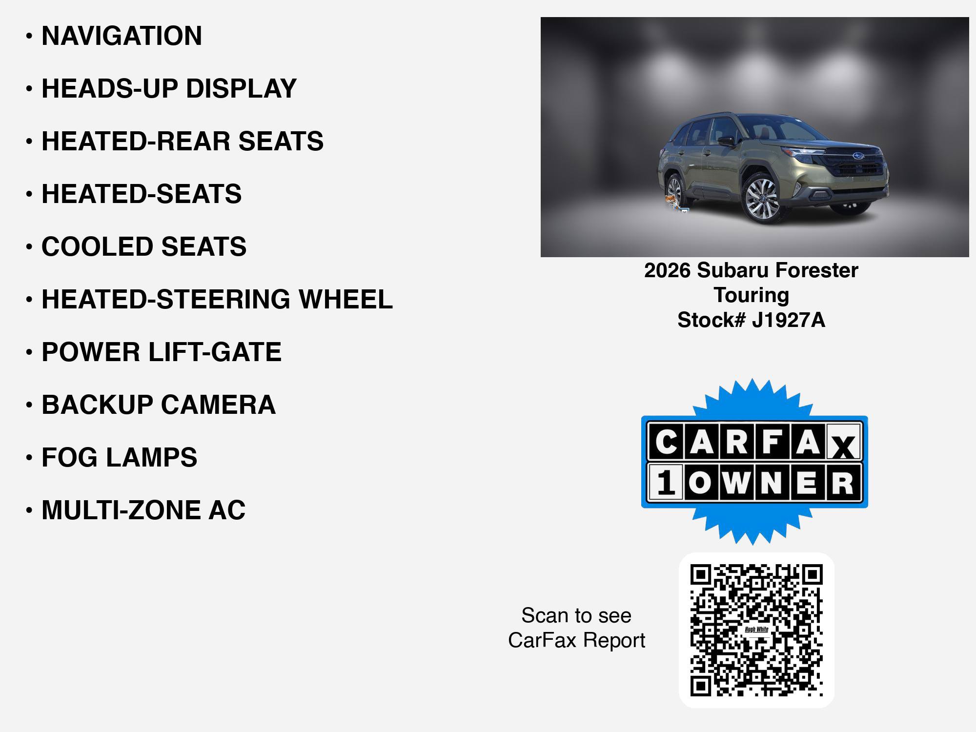 Used 2026 Subaru Forester Touring w/ Touring Package AWD/4WD image 34