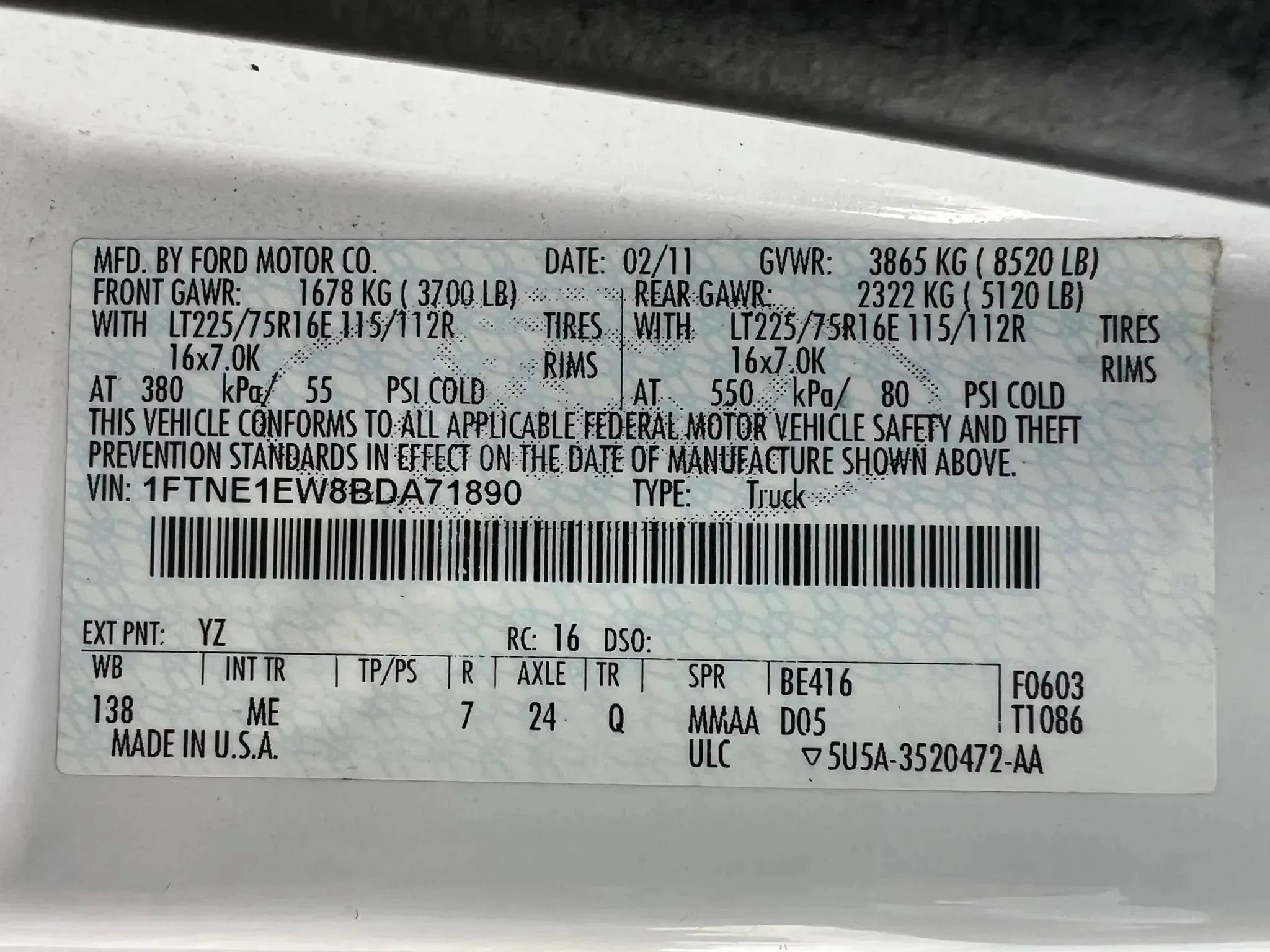 Used 2011 Ford E-150 and Econoline 150 w/ PWR Group RWD image 32