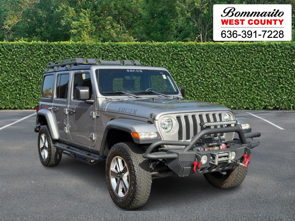 Used 2019 Jeep Wrangler Unlimited Sahara w/ Uconnect 4C Nav & Sound Group AWD/4WD image 1