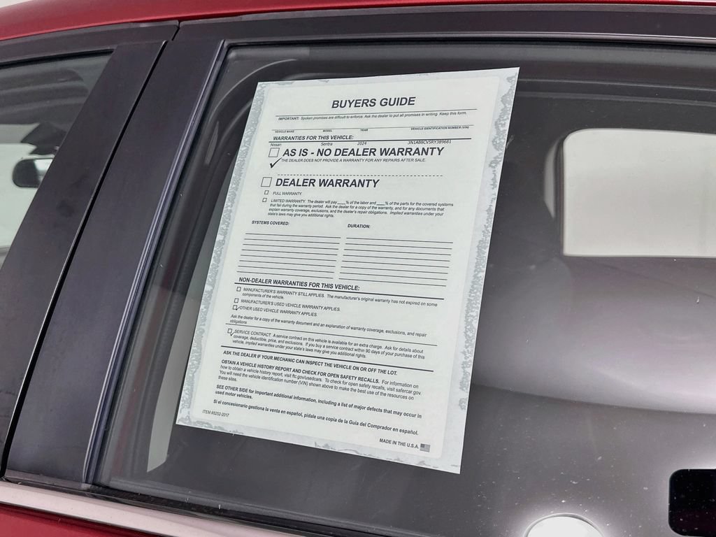 Certified 2024 Nissan Sentra SV w/ All-Weather Package FWD image 13