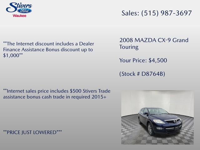Used 2008 MAZDA CX-9 Grand Touring w/ Grand Touring Assistance Pkg image 7