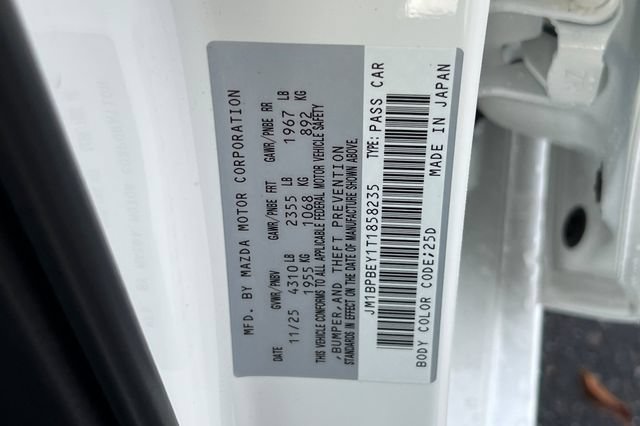 New 2026 MAZDA MAZDA3 2.5 Turbo Sedan w/Premium Plus AWD/4WD image 32