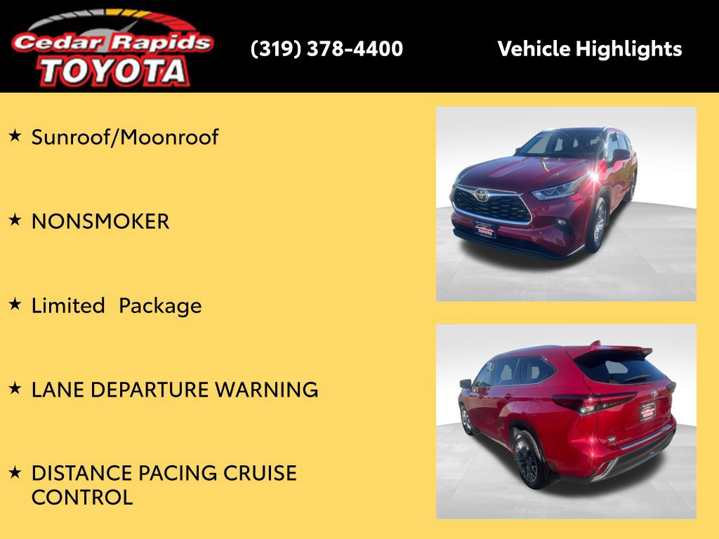 Certified 2021 Toyota Highlander Limited AWD/4WD image 23