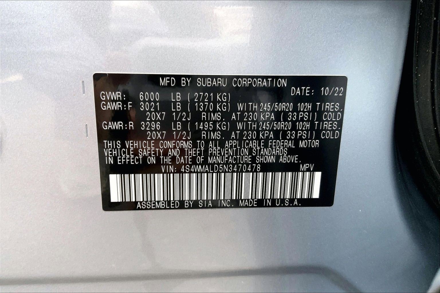 Certified 2022 Subaru Ascent Limited w/ Technology Package image 30