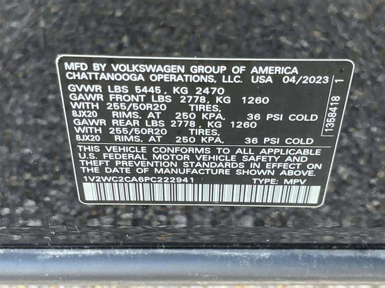 Used 2023 Volkswagen Atlas Cross Sport SE w/ Black Wheel Package FWD image 12