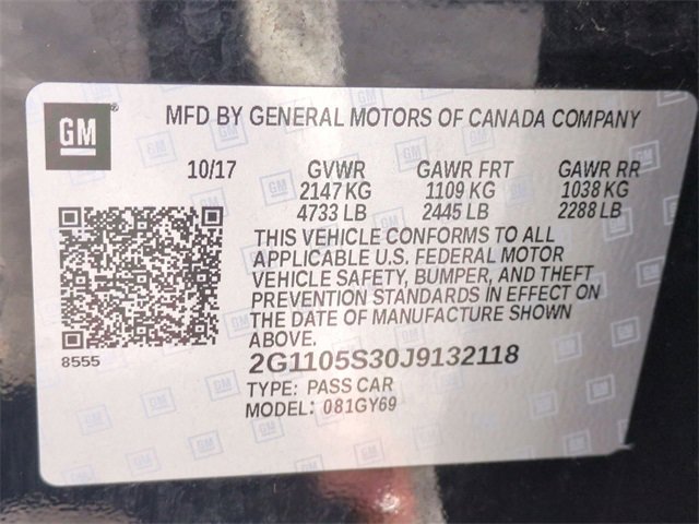Certified 2018 Chevrolet Impala LT image 33