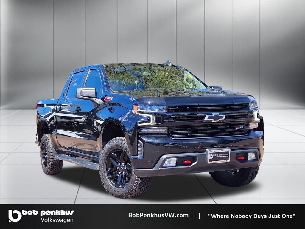 Used 2021 Chevrolet Silverado 1500 LT Trail Boss w/ LPO, Dark Essentials Package AWD/4WD 360° Tour