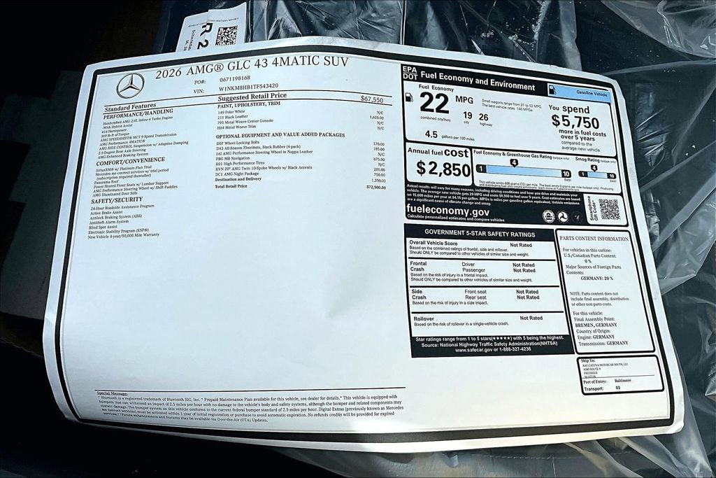 New 2026 Mercedes-Benz GLC 43 AMG 4MATIC image 13