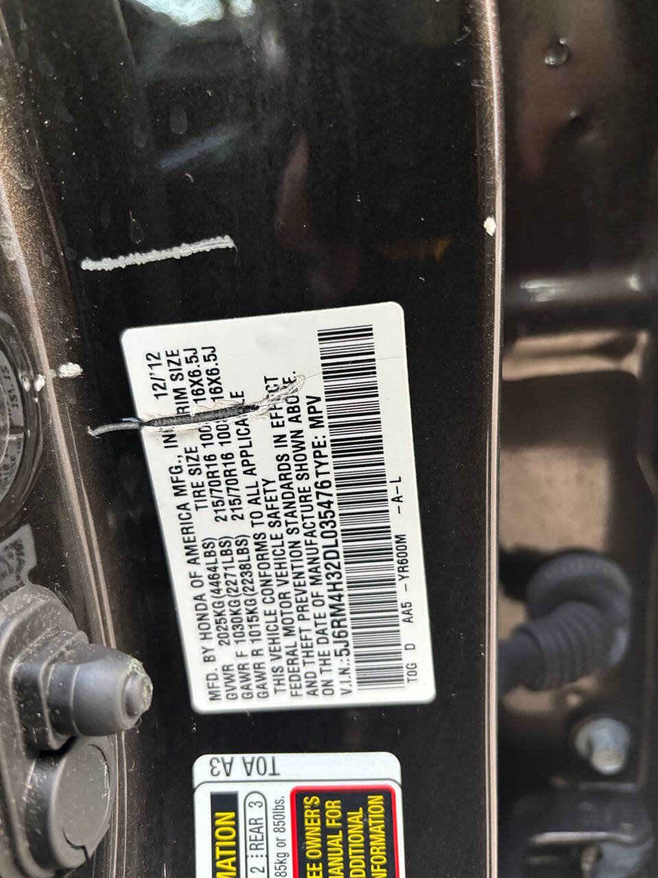 Used 2013 Honda CR-V LX image 10
