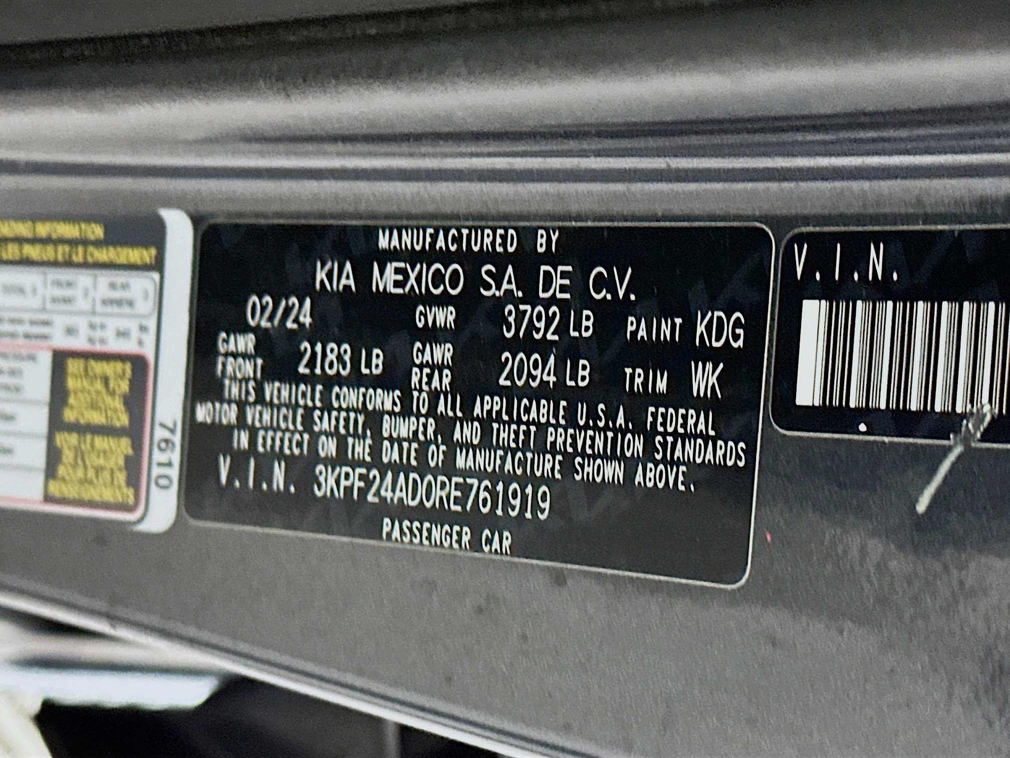 Used 2024 Kia Forte LXS image 12