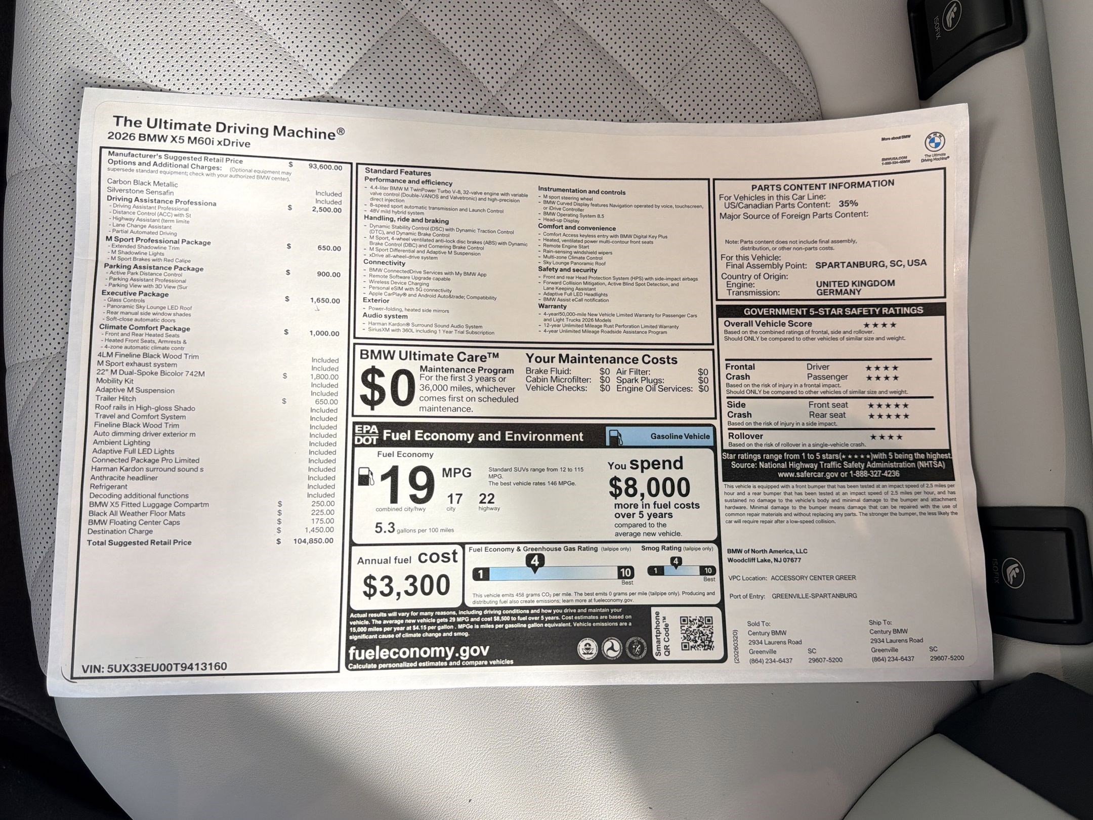 New 2026 BMW X5 M60i AWD/4WD image 20