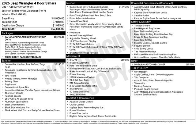 New 2026 Jeep Wrangler Sahara image 31