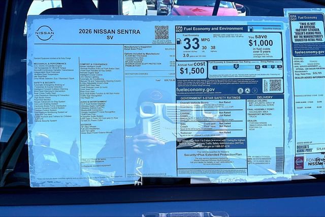 New 2026 Nissan Sentra SV image 12