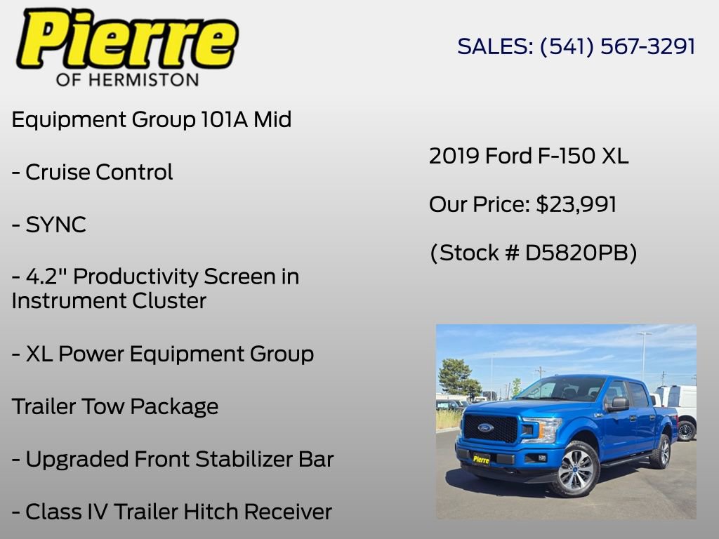 Used 2019 Ford F150 XL w/ Equipment Group 101A Mid AWD/4WD image 6