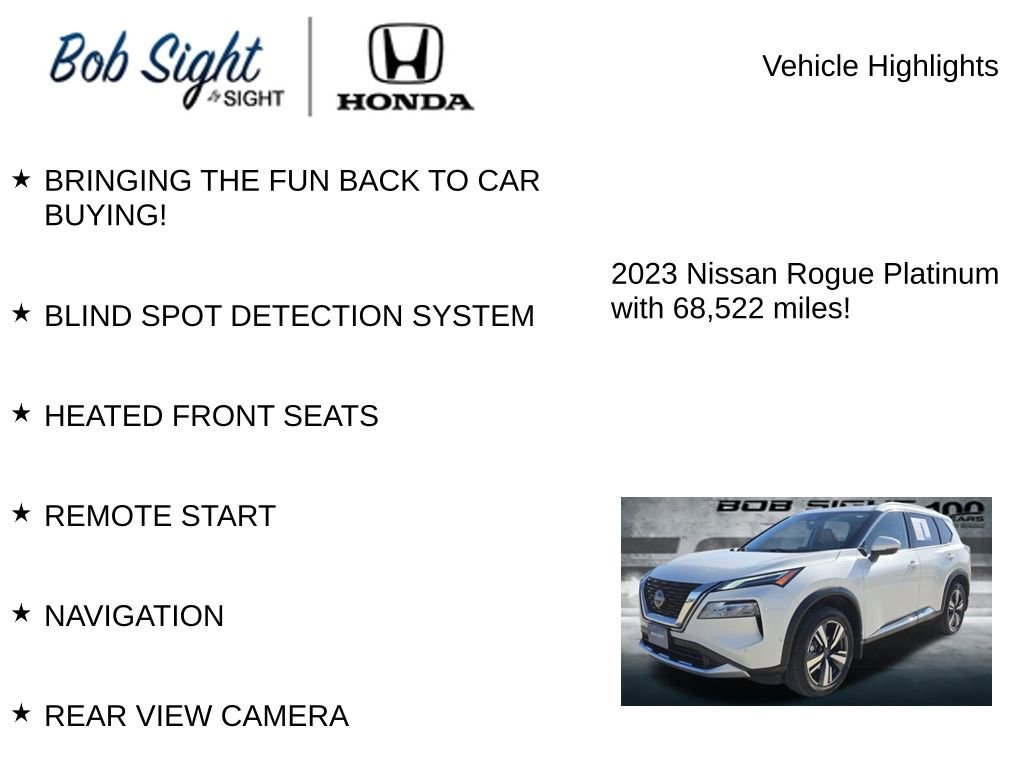 Used 2023 Nissan Rogue Platinum w/ Platinum Premium Package video 3