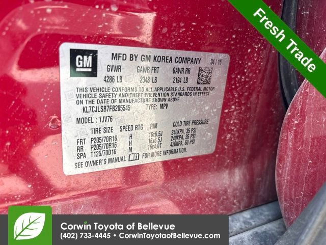 Used 2015 Chevrolet Trax LT FWD image 12