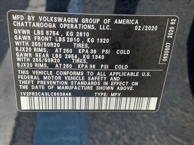 Used 2020 Volkswagen Atlas SE w/ Towing Package image 25