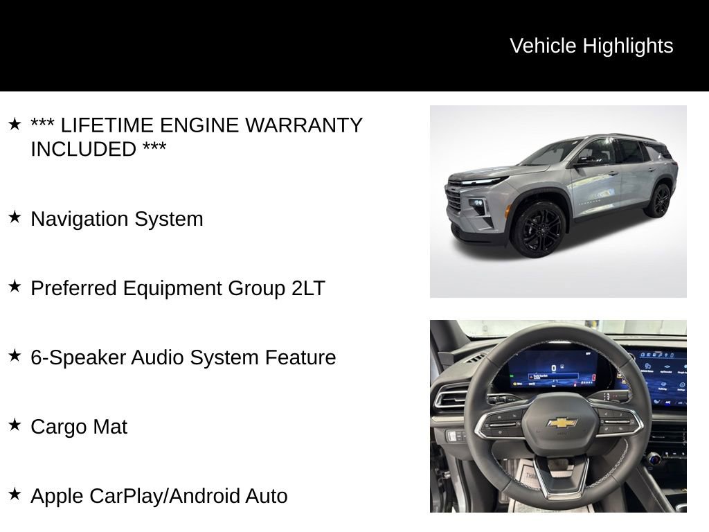 New 2026 Chevrolet Traverse LT image 2