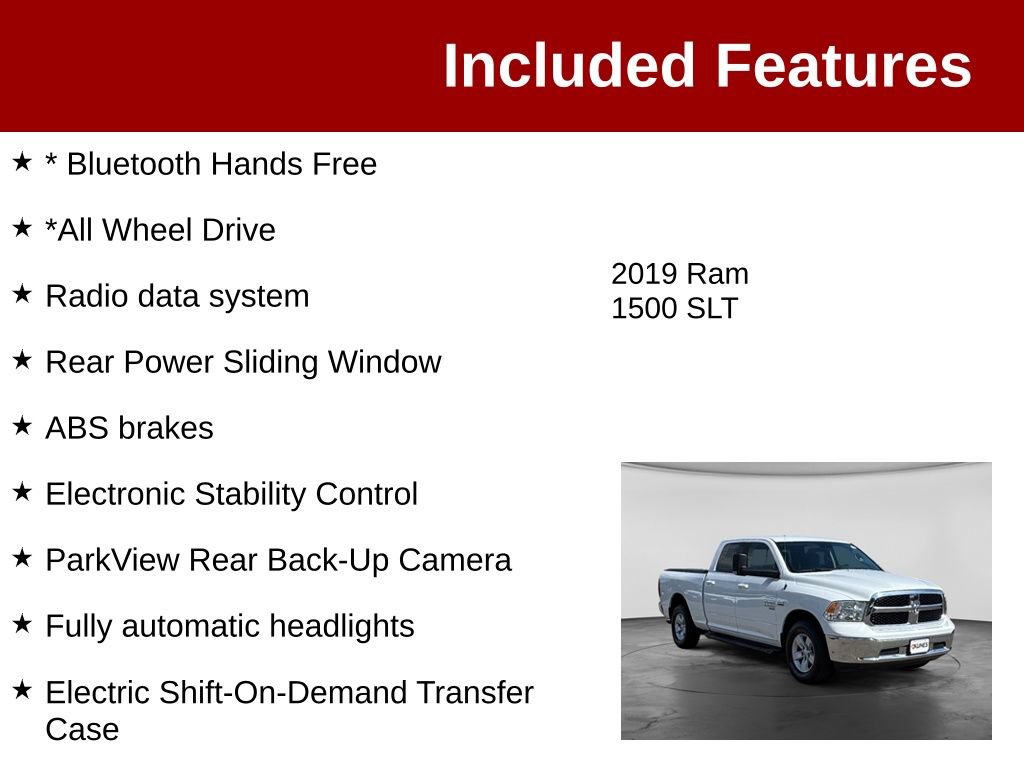 Used 2019 RAM 1500 Classic SLT AWD/4WD image 3
