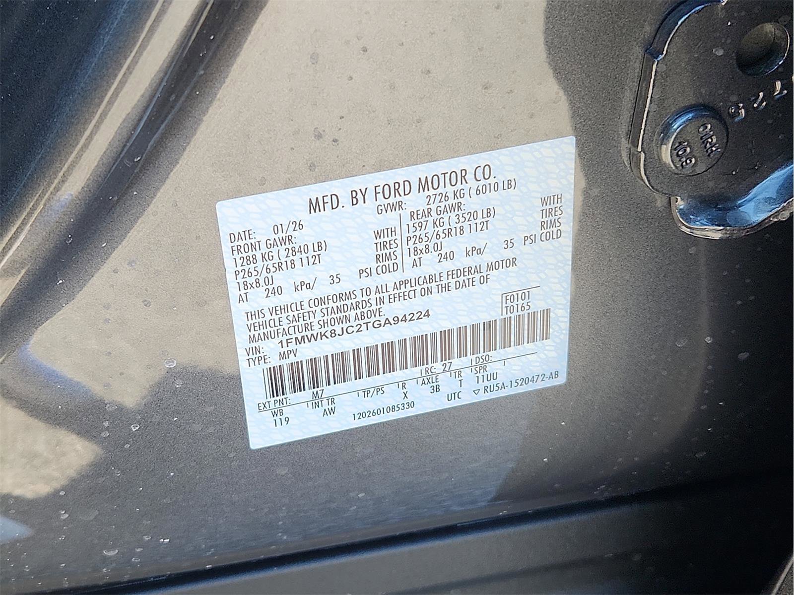 New 2026 Ford Explorer Tremor w/ Tremor Ultimate Package image 18