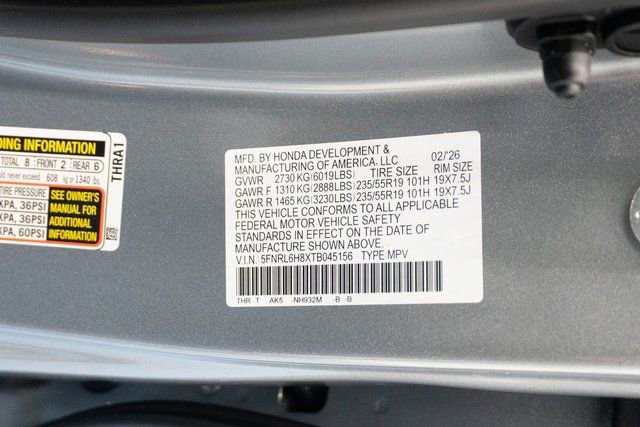 New 2026 Honda Odyssey Touring image 34
