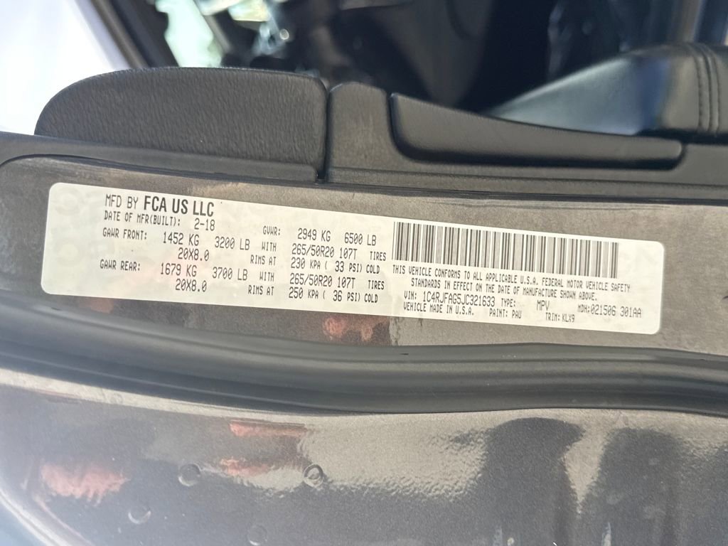 Used 2018 Jeep Grand Cherokee Altitude image 28