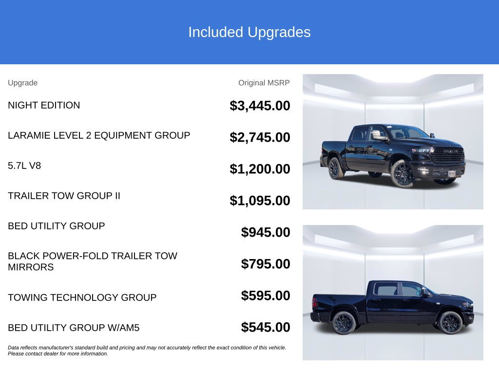 New 2026 RAM 1500 Laramie w/ Night Edition AWD/4WD image 3
