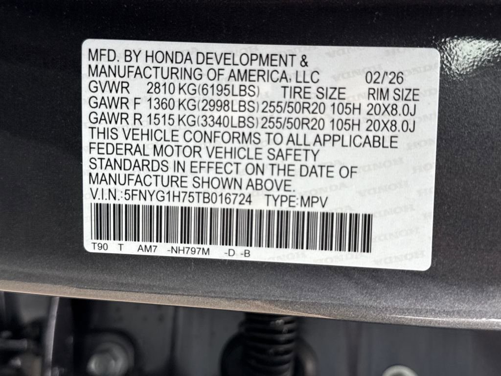 New 2026 Honda Pilot Touring image 28
