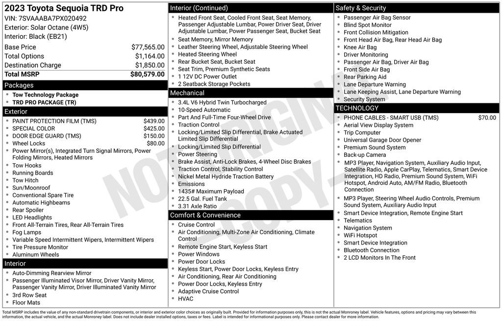 Used 2023 Toyota Sequoia TRD Pro AWD/4WD image 40
