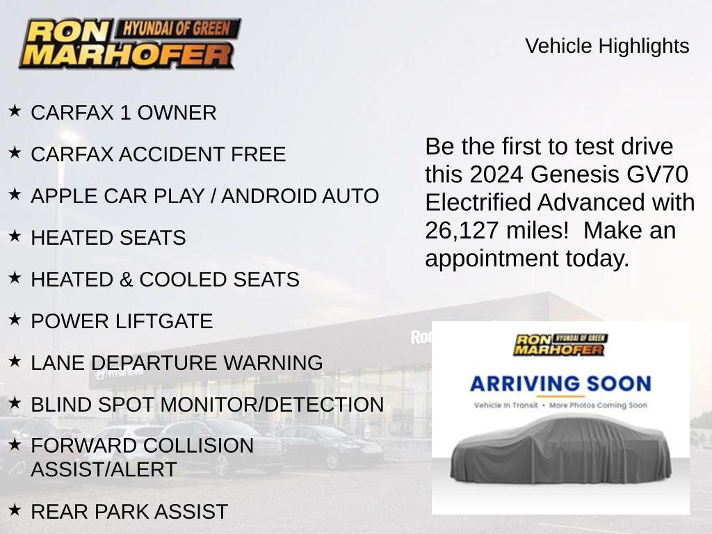 Used 2024 Genesis Electrified GV70 AWD/4WD image 2