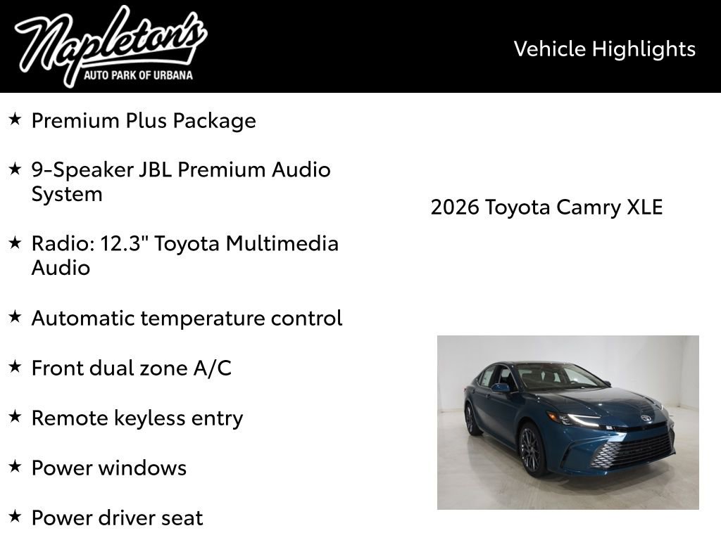 New 2026 Toyota Camry XLE image 15