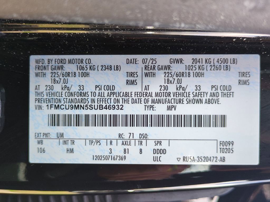 Used 2025 Ford Escape ST-Line image 35