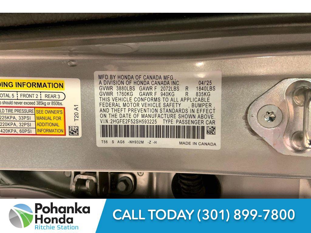 Used 2025 Honda Civic Sport image 34