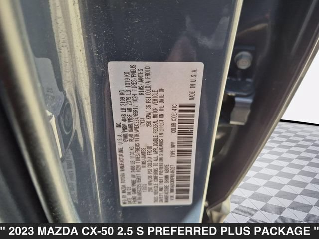 Certified 2023 MAZDA CX-50 2.5 S w/ Cargo Package AWD/4WD image 38