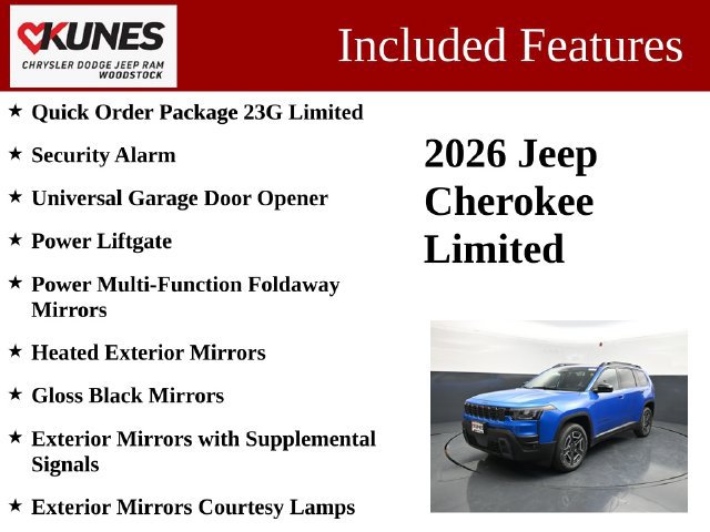 New 2026 Jeep Cherokee Limited AWD/4WD image 3