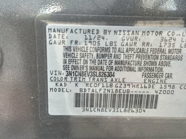 Used 2025 Nissan Versa SV FWD image 16
