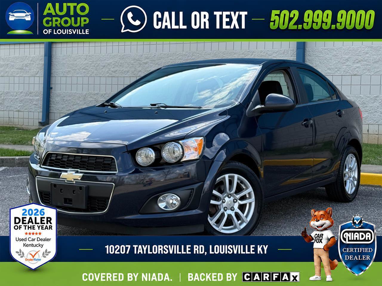 Used 2015 Chevrolet Sonic LT w/ Wheels and Fog Lamp Package