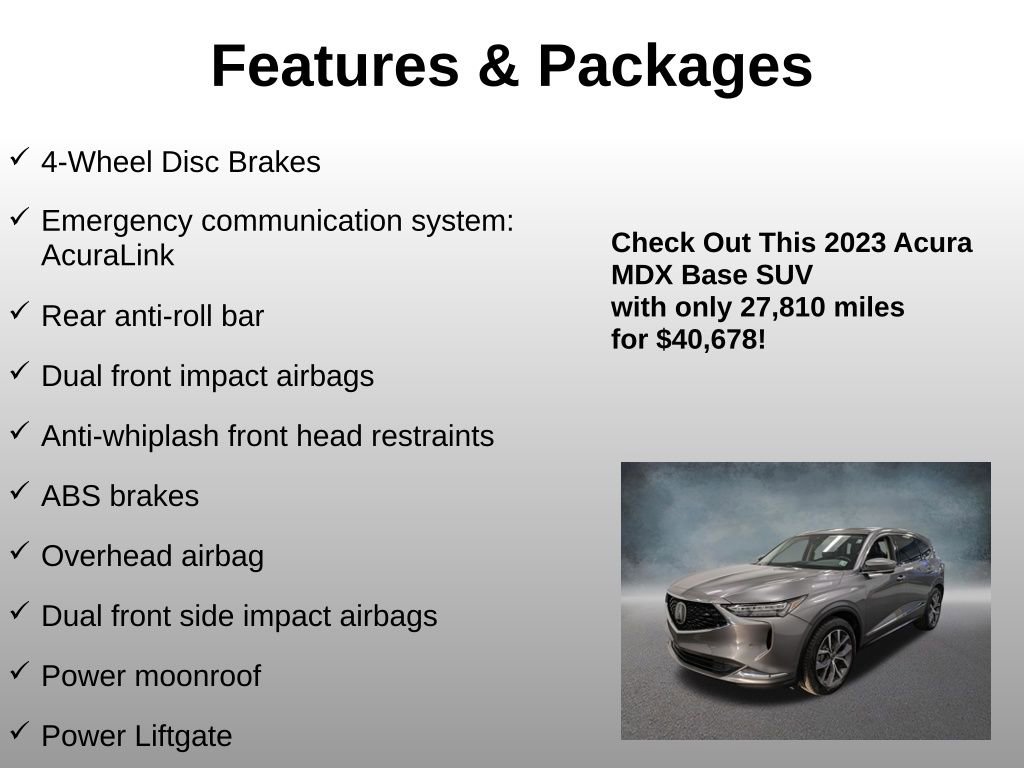 Used 2023 Acura MDX SH-AWD w/ Technology Package image 20