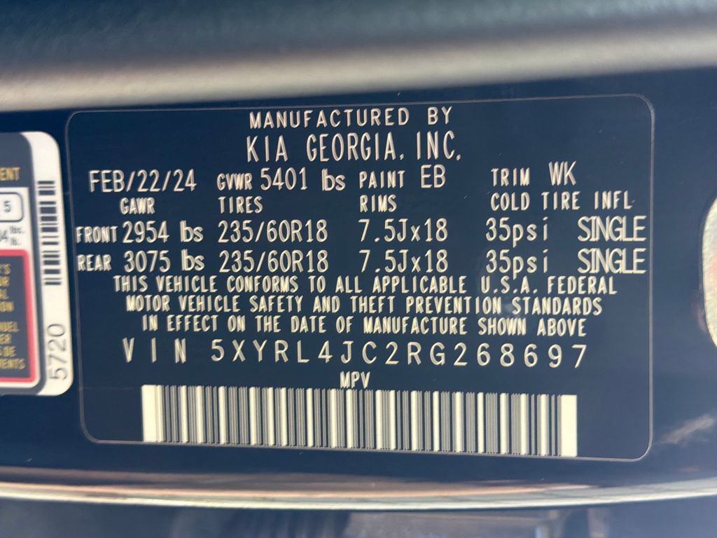 Used 2024 Kia Sorento S w/ Panoramic Sunroof Package FWD image 38