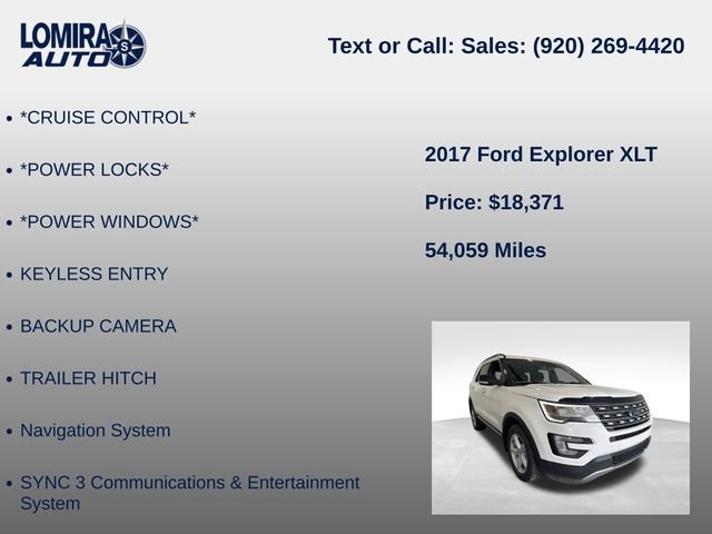 Used 2017 Ford Explorer XLT AWD/4WD image 16