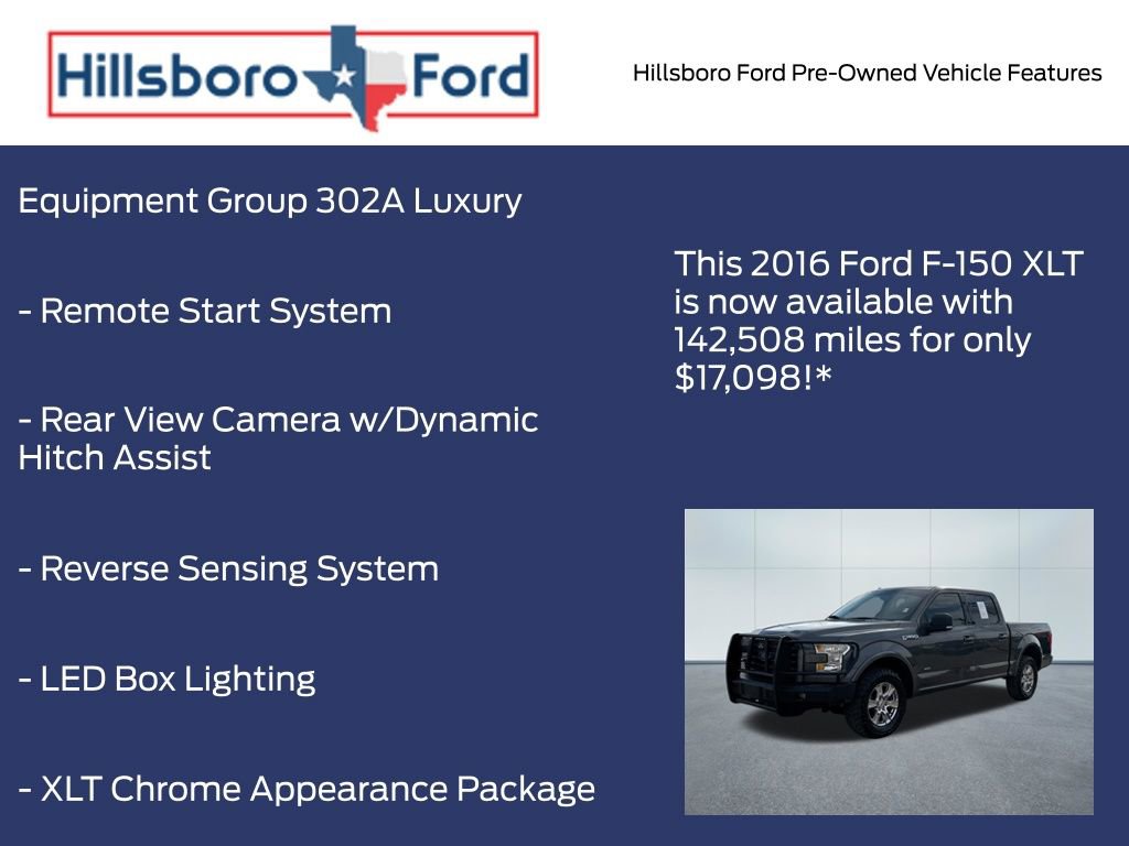 Used 2016 Ford F150 XLT w/ Equipment Group 302A Luxury image 7