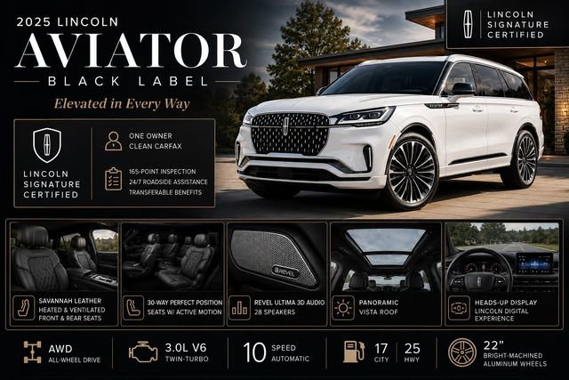 Certified 2025 Lincoln Aviator Black Label AWD/4WD image 3