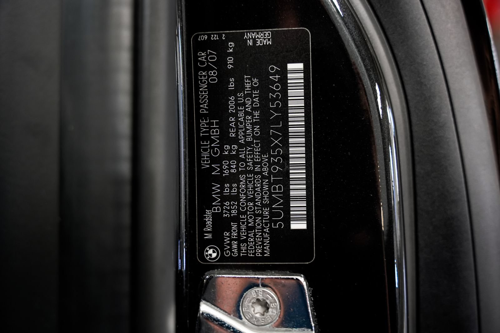 Used 2007 BMW M Roadster RWD image 40