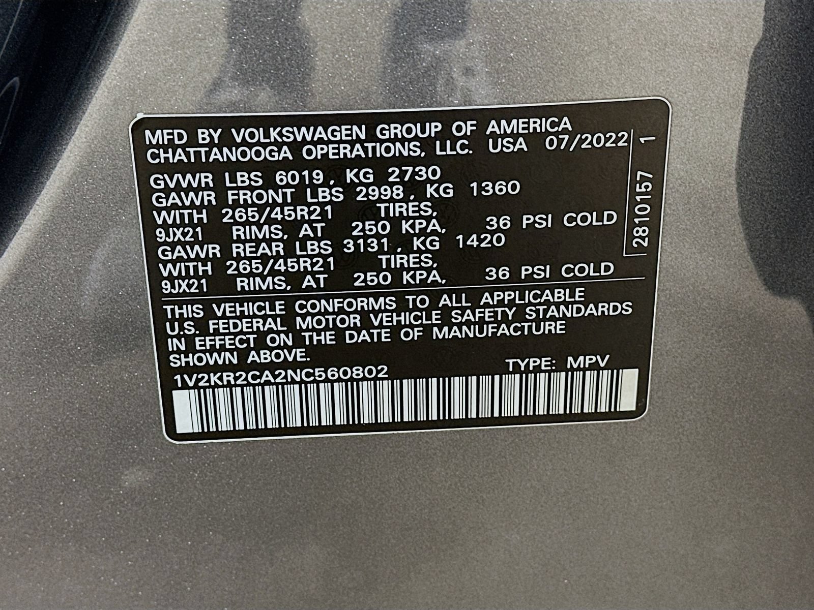Used 2022 Volkswagen Atlas SE AWD/4WD image 47