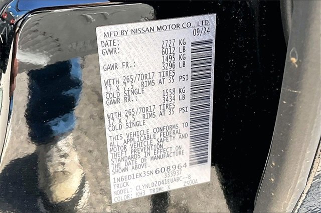 Certified 2025 Nissan Frontier PRO-4X w/ Pro Convenience Package image 31