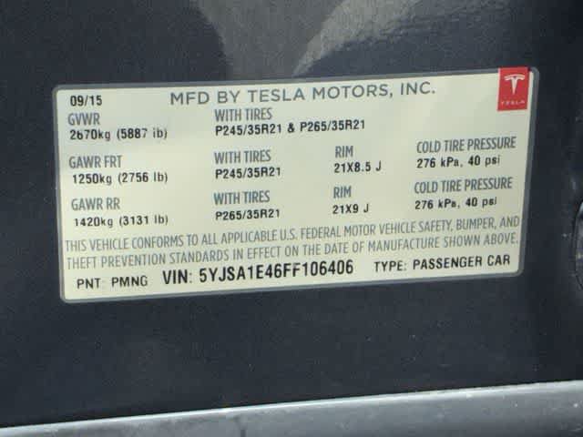 Used 2015 Tesla Model S P90D AWD/4WD image 38