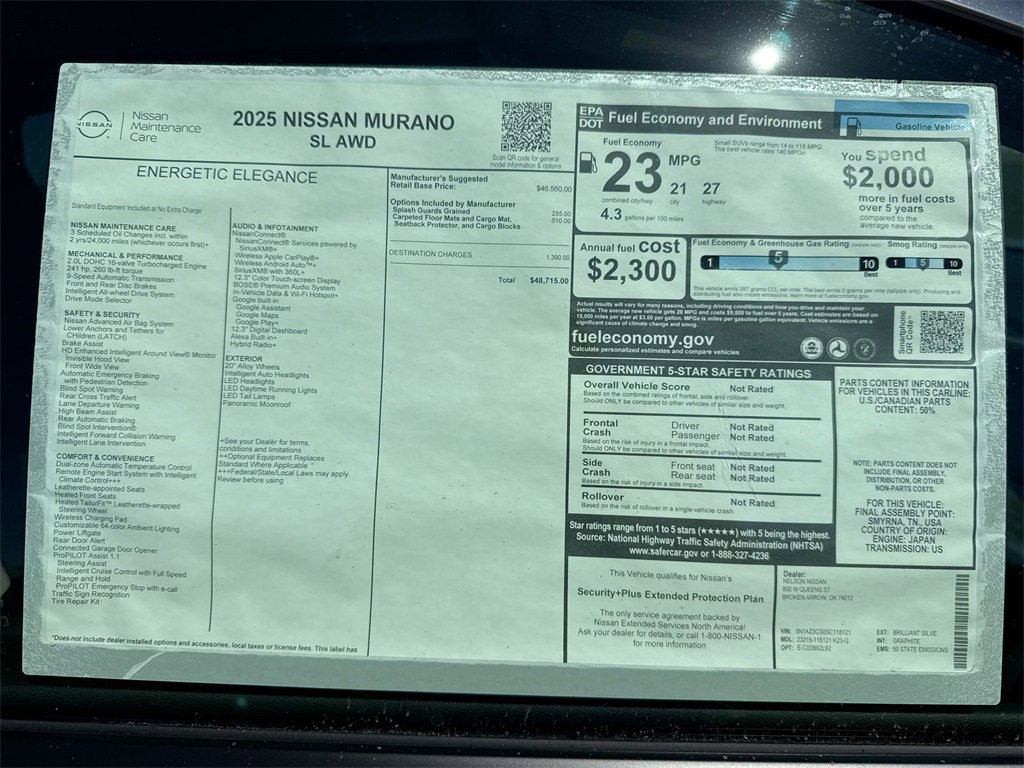 New 2025 Nissan Murano SL image 46