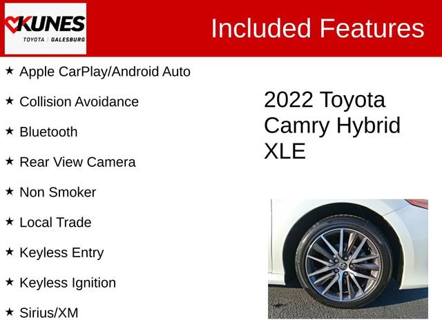 Used 2022 Toyota Camry XLE w/ Cold Weather Package image 2