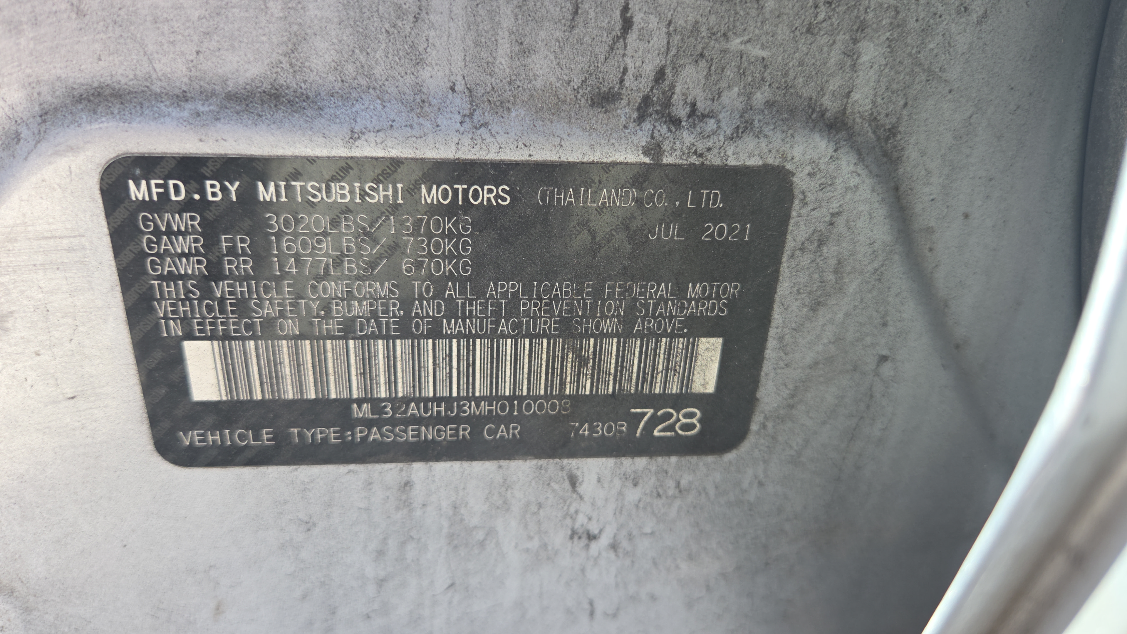 Used 2021 Mitsubishi Mirage ES FWD image 18